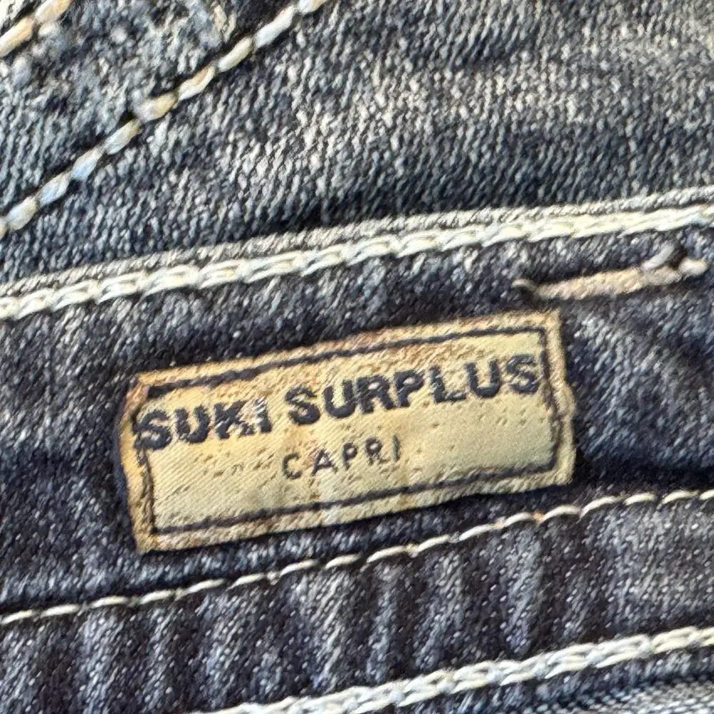 Silver Suki Surplus Cut Off Jean Shorts‎ Womens Size 24 Distressed Denim Stretch